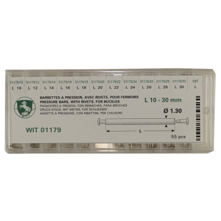 Ansette a pressione, con ribattini, per chiusure