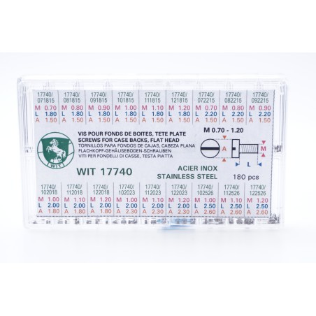 Viti per fondello di casse, testa piatta