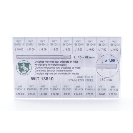 Assortimento 180 pezzi coppiglie bracciali metallo