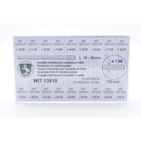 Assortimento 180 pezzi coppiglie bracciali metallo