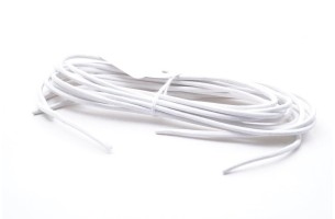 Coda in pelle bianca