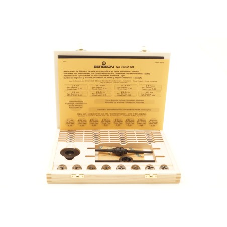 Assortimento di filiere e maschi