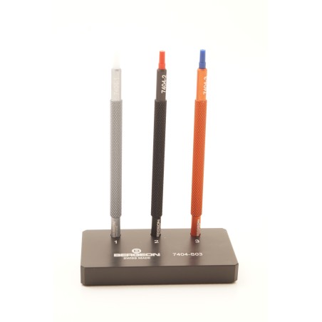 Assortimento di tre utensili posa sfere