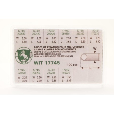 Briglia di fissaggio per movimenti