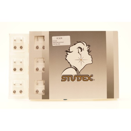 Orecchini acciaio con pallina