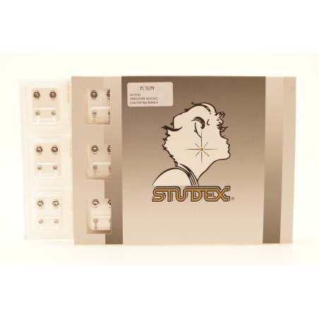 Orecchini brillantini in acciaio