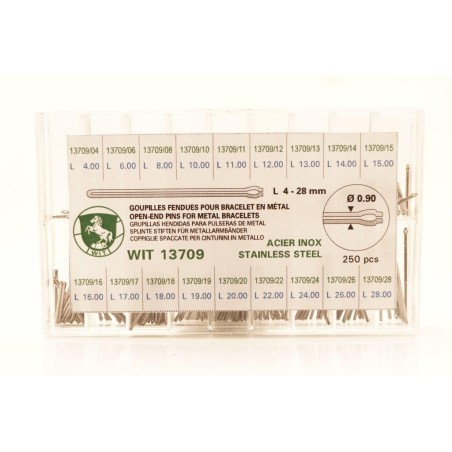 Assortimento coppiglie aperte