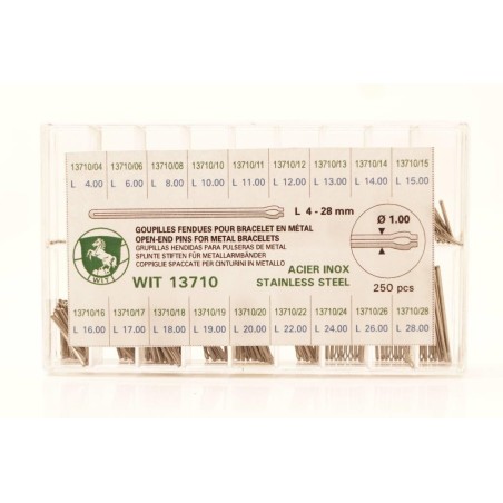 Assortimento coppiglie aperte