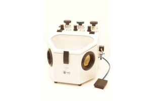 Sabbiatrice a tre moduli con riciclo