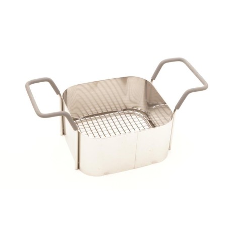 Cestello inox  112 x 103 mm  con manici ricoperti