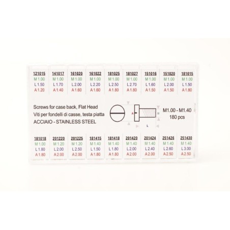 Assortimento viti per fondelli