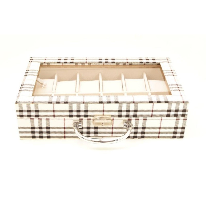 Scatola similpelle 10 box orologi