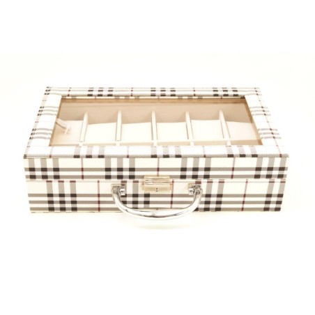 Scatola similpelle 10 box orologi
