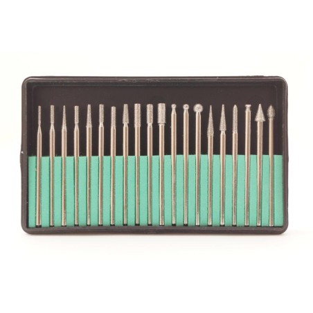 Set di 20 pezzi di frese diamantate