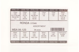 Assortimento di 36 tiges Ronda quartz
