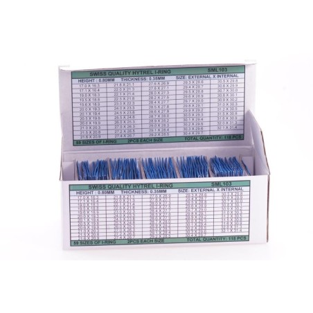 Assortimento giunti in Hytrel per vetri