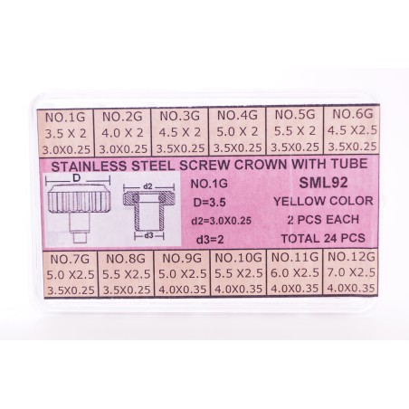 Assortimento corone acciaio laminato