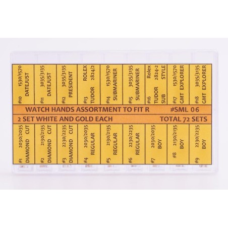 Assortimento di 72 set di lancette compatibili