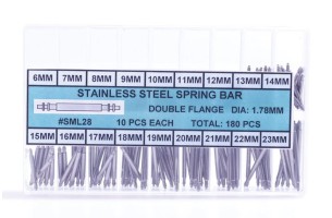 Assortimento di 180 anse in acciaio a doppio disco