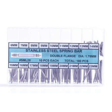 Assortimento di 180 anse in acciaio a doppio disco