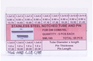 Assortimento  tubo e perno di fissaggio