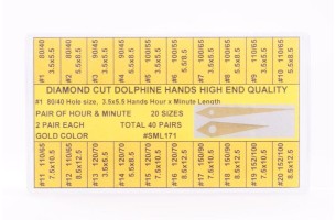 Assortimento 40 coppie lancette dolphine