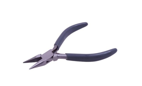 Pinza a becchi semi tondi zigrinati